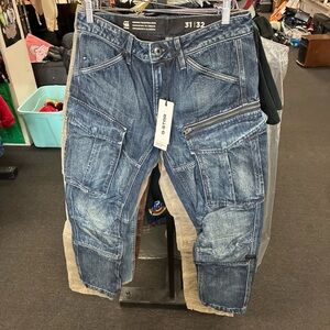 G-Star Raw Men's Rovic  Blue Retail $280 New NWT Never Worn SZ 31/32
